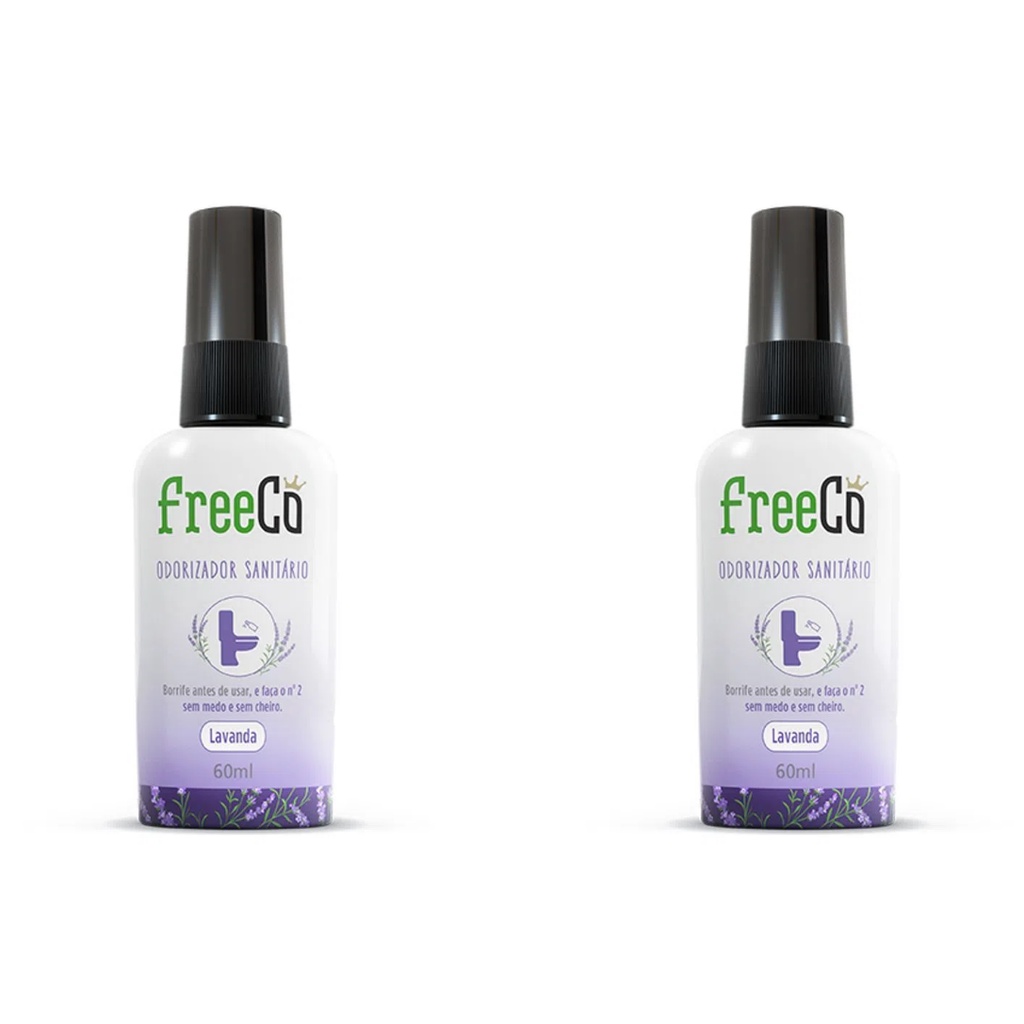 Bloqueador De Odores Sanitários Freecô Lavanda 2 Un 60ml