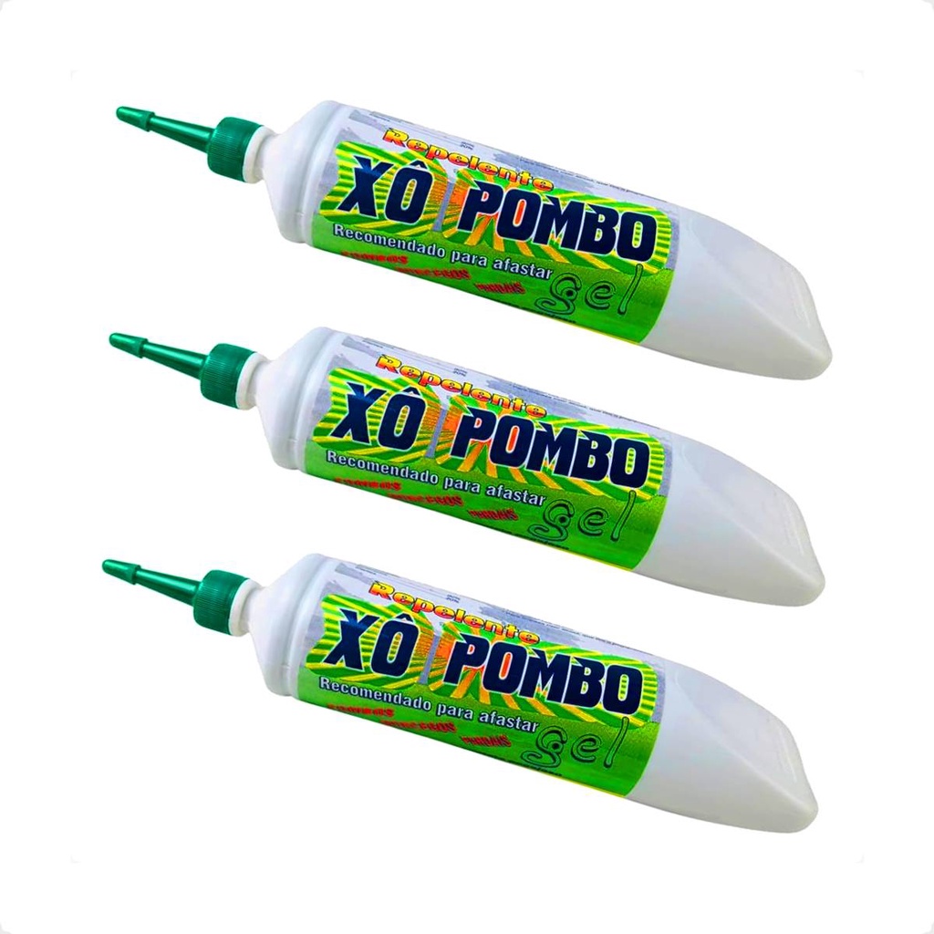 Kit 3 Xô Pombo Gel Repelente Pombos, Morcegos, Pardal - 250 g em Oferta na Shopee