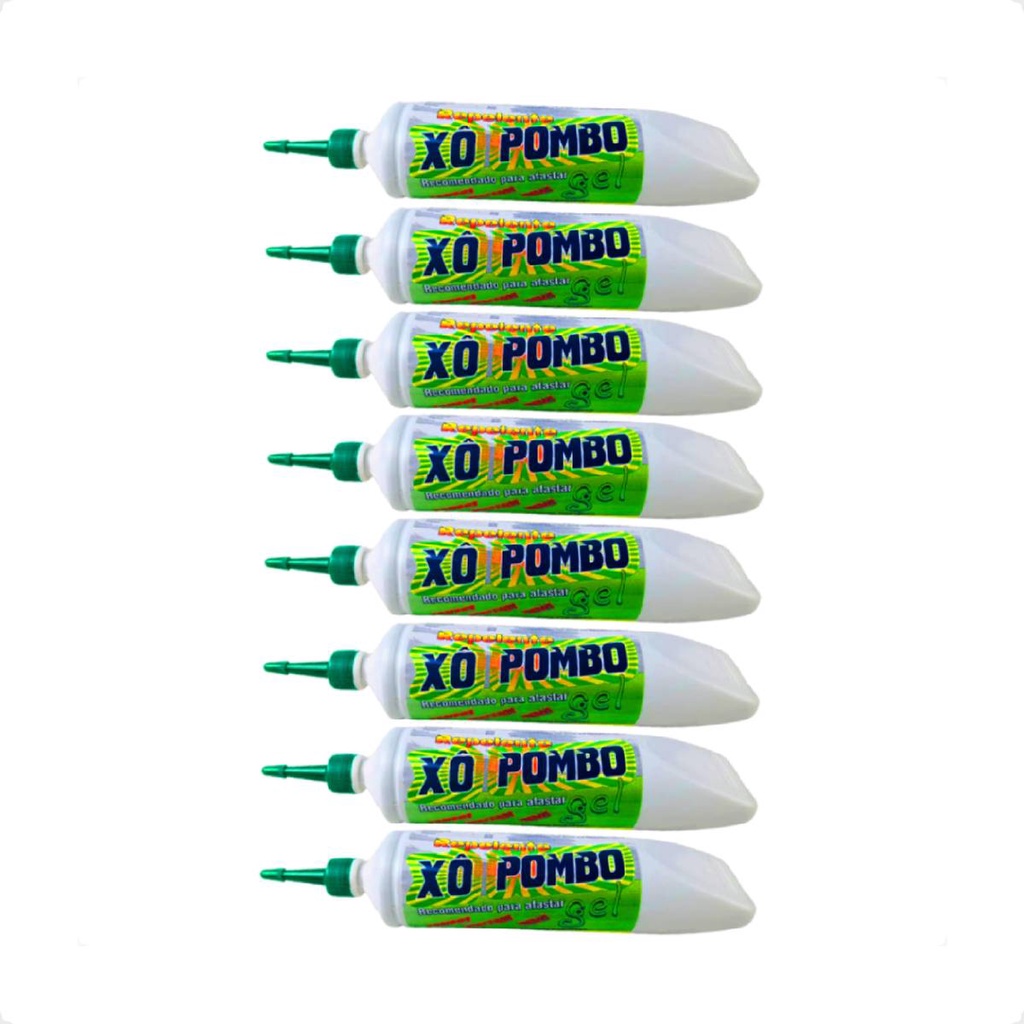 Kit 8 Xô Pombo Gel Repelente Pombos, Morcegos, Pardal - 250 g