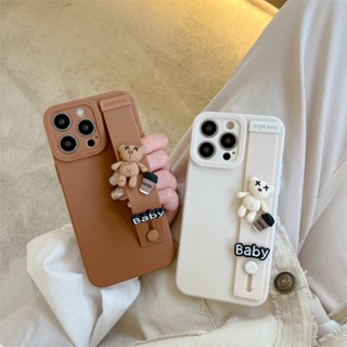 Caixa Para Xiaomi 13 Lite 13T 12T Pro 11T 12 11 10T POCO F5 X5 X4 X3 NFC M4 M3 F3 F4 GT Fofo Porta Pulseira De Urso De Cartoon 3D Macia