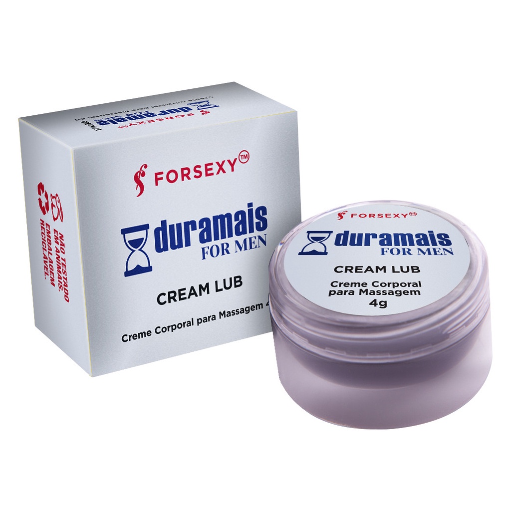 FOR SEXY DURAMAIS FOR MEN RETARDANTE MASCULINO CREAM LUB 4G