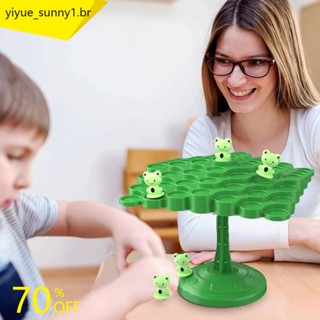 Montessori Frog Balance Tree Educational Toy Leisure Interação Pais-Criança Jogo De Mesa Aprendizagem Infantil Brinquedos