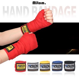 MITOM 2 Rolos De Bandagem De Boxe , Com Correia Esportiva MMA , De Pulso Sanda Kick Colorful