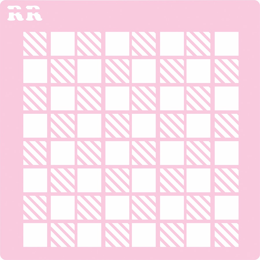 Stencil Xadrez 1 - Ref. 4062 - 1 unidade - RR Cortadores - Rizzo - Stationery