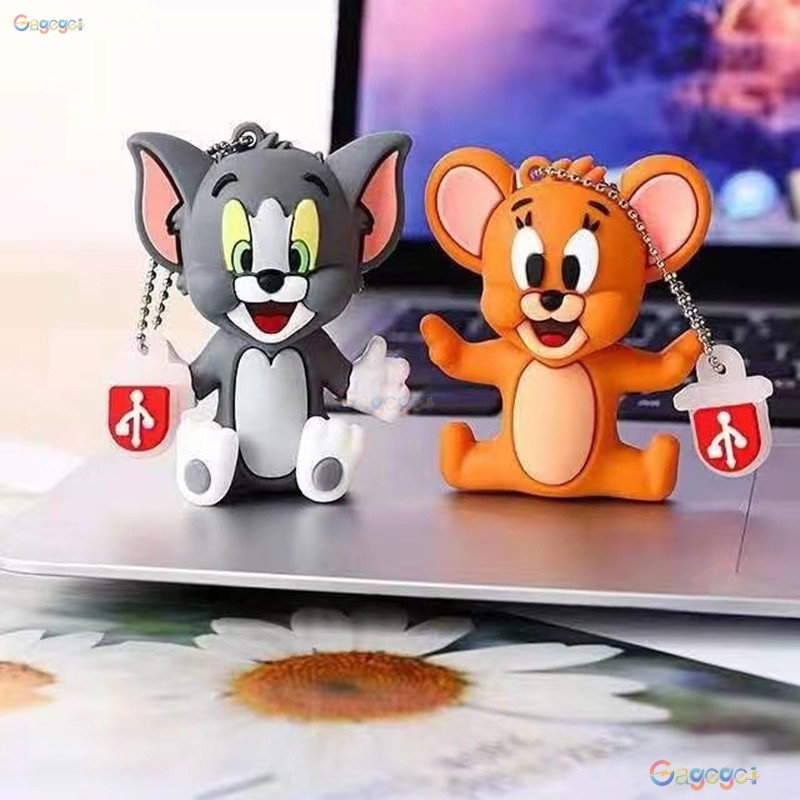 Pendrive USB 128GB 1TB 2TB Gato E Rato 1GB 8GB 16GB 32GB 64GB Tom Cartoon