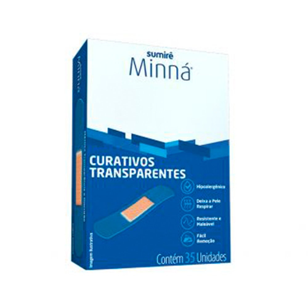 Curativos Minná Transparente c/35un em Oferta na Shopee