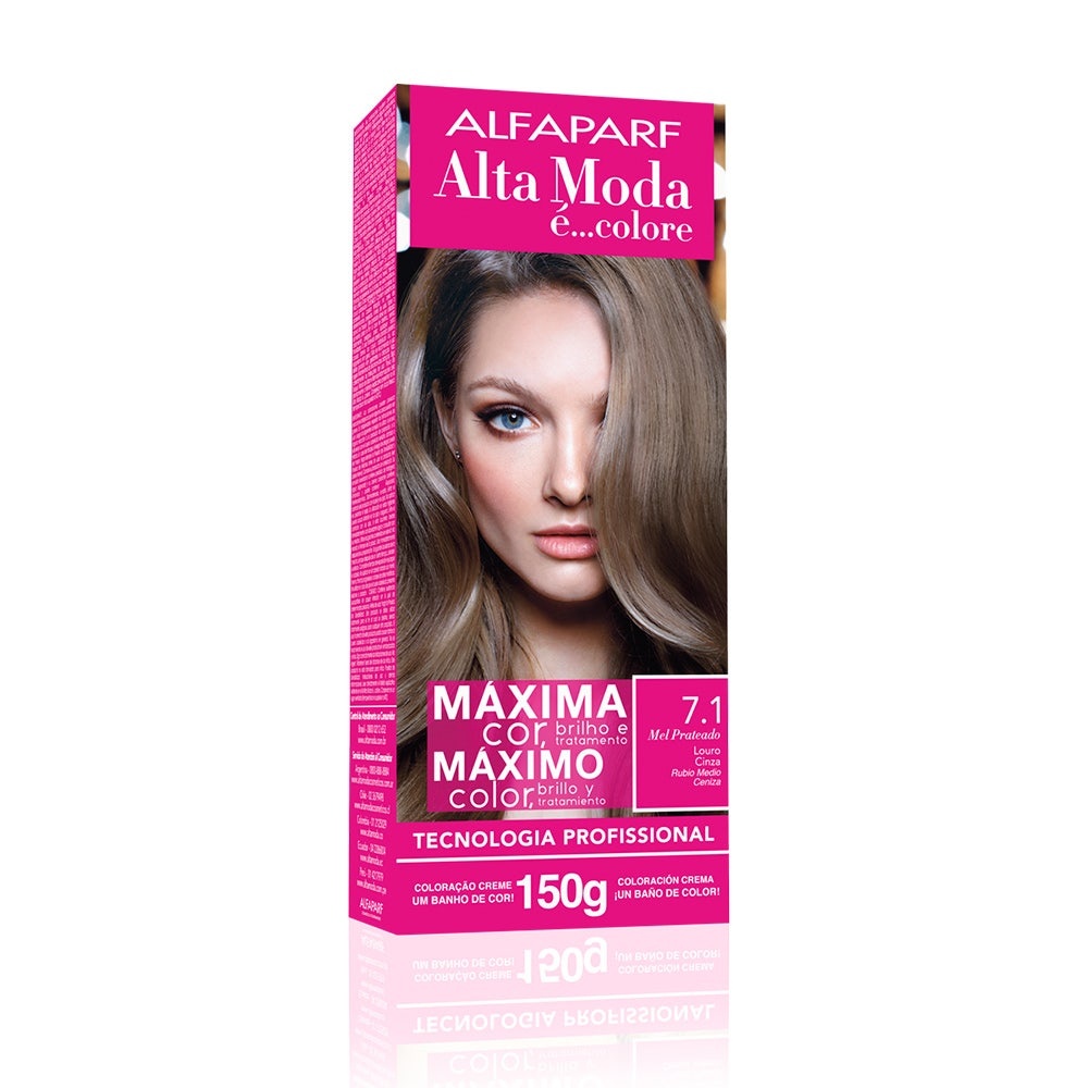 Tintura Alta Moda 7.1 Louro Cinza