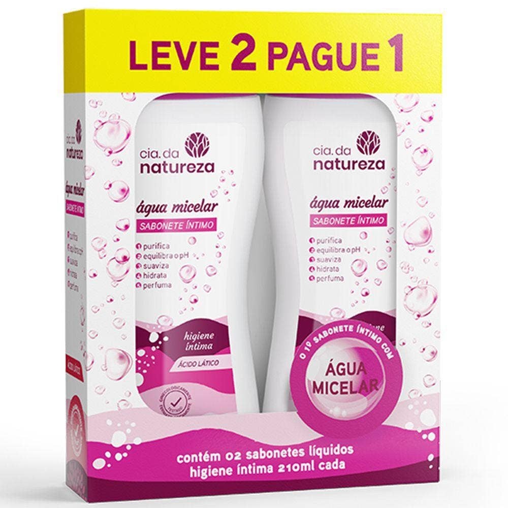 Sabonete Íntimo Cia Da Natureza Micelar Lv2 Pg1 210ml em Oferta na Shopee