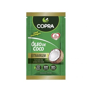 Óleo De Coco Copra Extra Virgem Sachê 15ml em Oferta na Shopee
