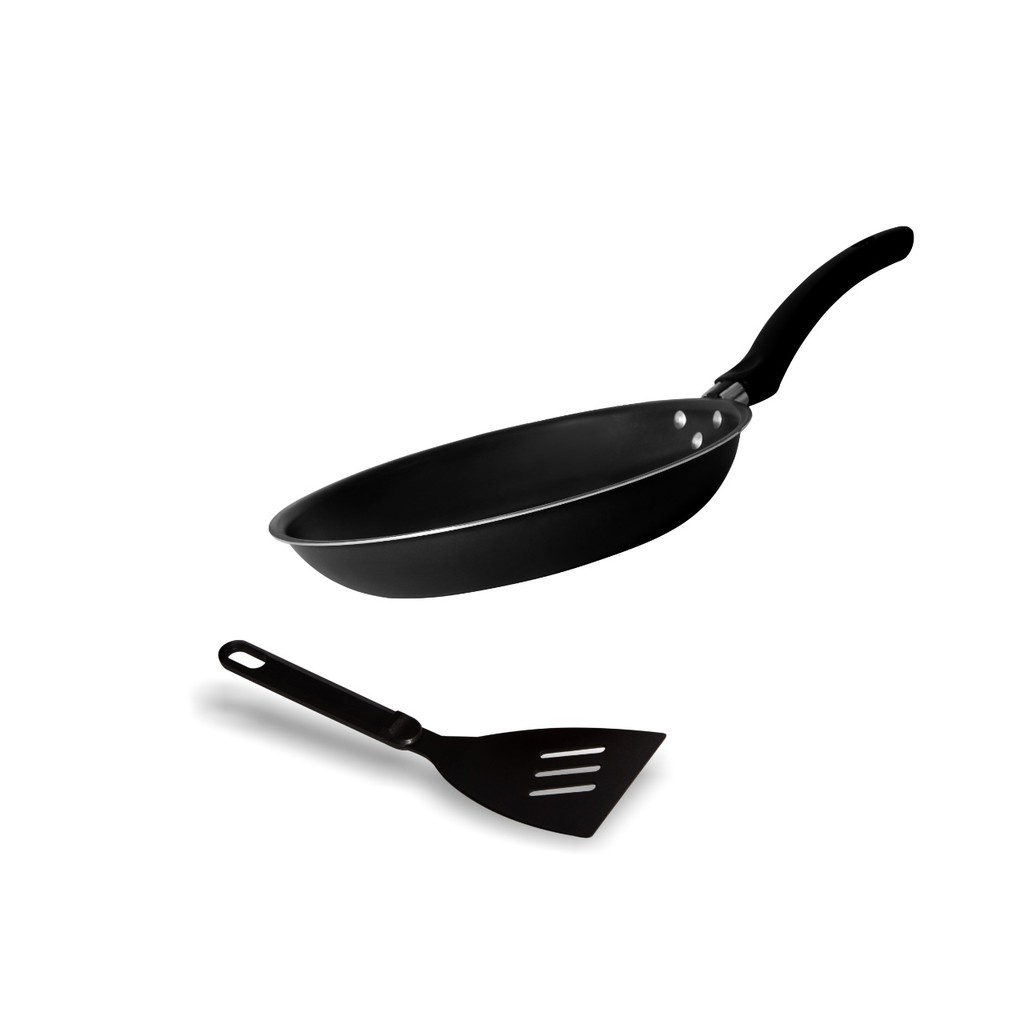 Frigideira Antiaderenmte 16 Cm Pequena Com Espátula Ovo Francesa