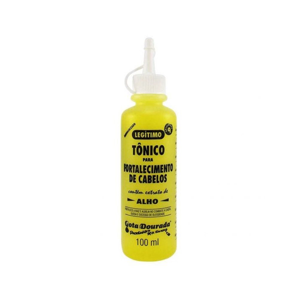 Tônico Capilar Gota Dourada Fortalecimento Alho 100ml em Oferta na Shopee