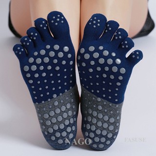 NAGO Meias De Yoga Cinco Dedos Silicone Antiderrapante Algodão Pilates Ginástica Sem Costas Esportivas De Dança