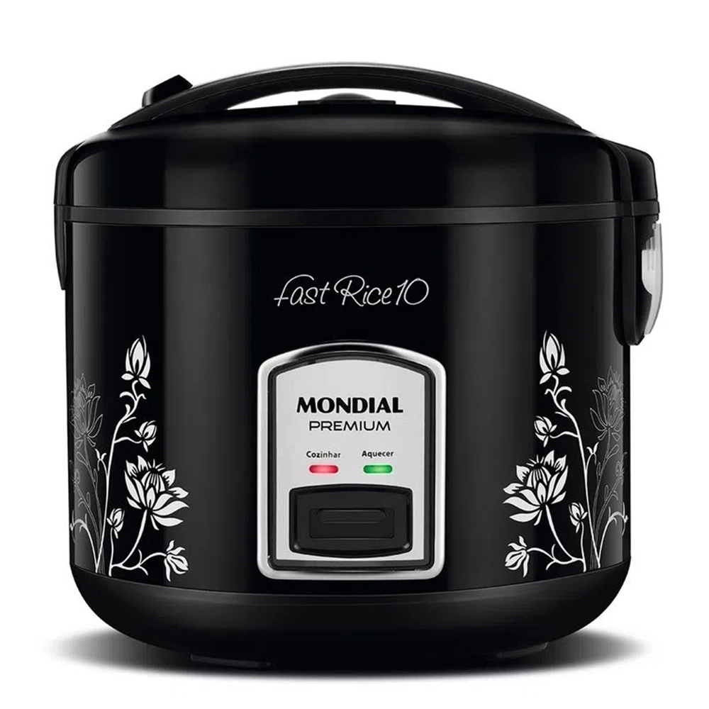 Panela de Arroz Elétrica Mondial Preto 700W PE-44-10X 220V