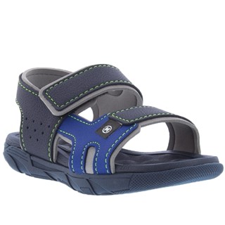 Papete Infantil Molekinho Detalhe Tiras Neon Marinho