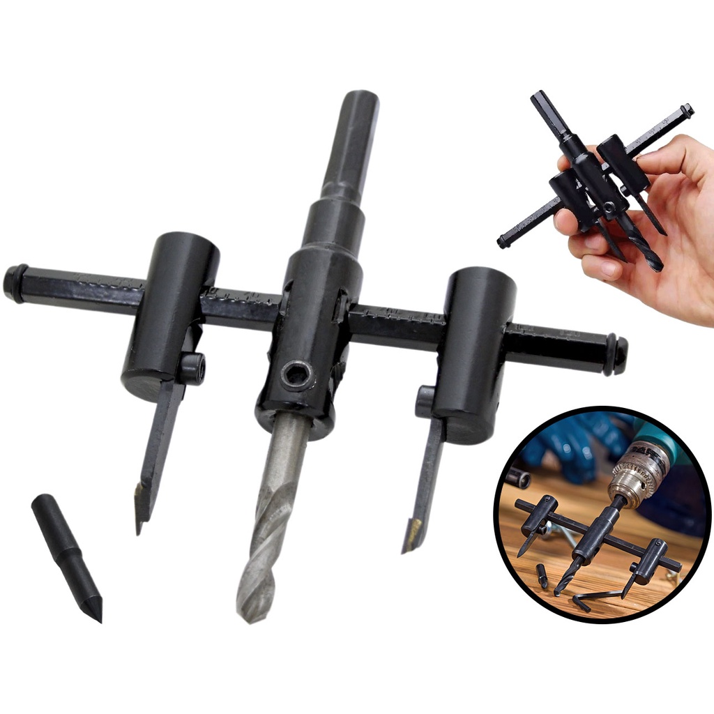 Furador Diâmetro Variável 30-120mm Materiais Diversos Fertak 2905 em Oferta na Shopee