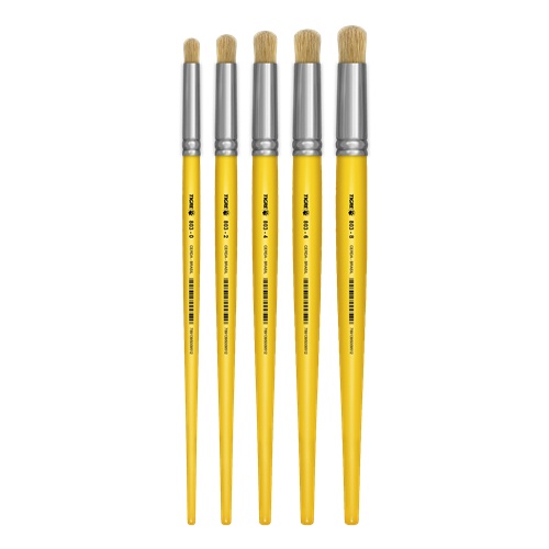 Kit Com 5 Pincel Pitua Para Pintura com Stencil