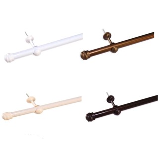 Varão para cortina Fino simples 2 metros de largura Ferro 19mm para decoração de sala quarto e cozinha - Varias cores