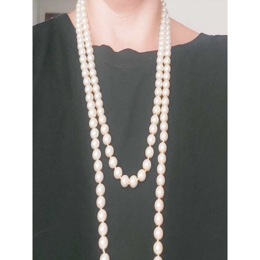 colar de Pérolas choker perola 110cm