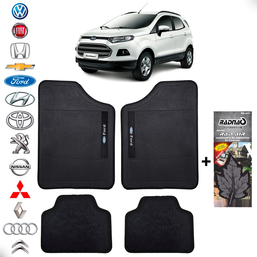 Tapete para Automovel Ford 4 Peças + Cheirinho de Espelho Quasar Carro