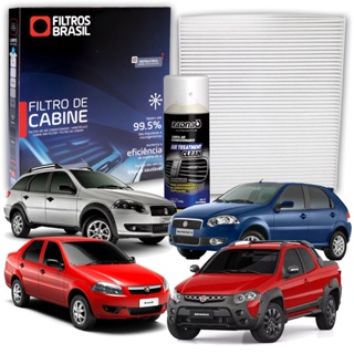 Filtro de Cabine para Ar Condicionado Fiat Strada/Siena e Higienizador Limpa Ar Tipo Granada em Oferta na Shopee