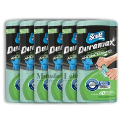 Kit Pano Reutilizável Scott Duramax C/48 - Kit 6 Unidades Antibacteriano