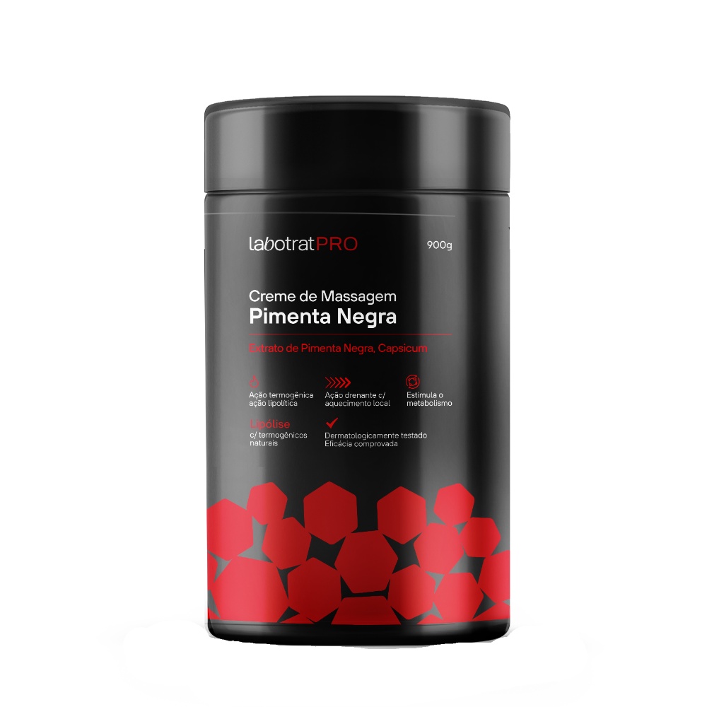 Creme Massagem Pimenta Negra Redução Medidas Labotrat 900g em Oferta na Shopee