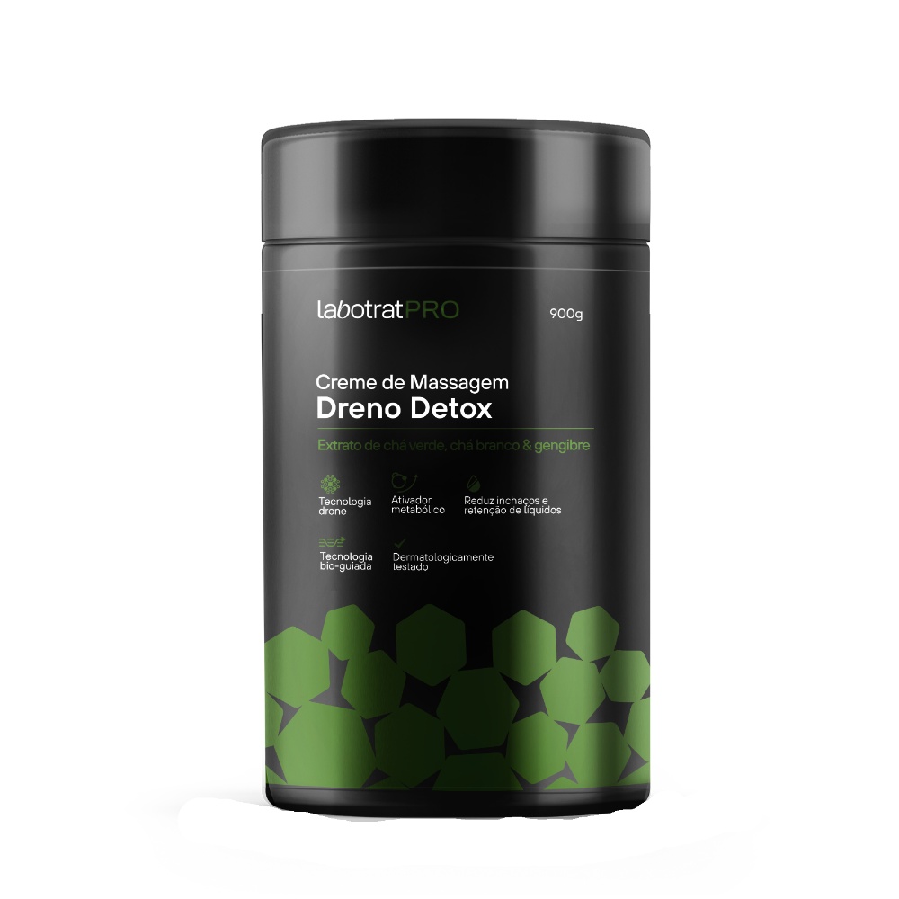 Creme Massagem Dreno Detox Redutor Inchaços Labotrat 900g em Oferta na Shopee