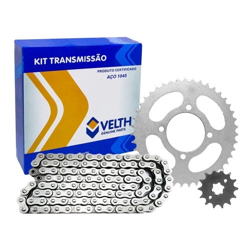 Kit Relação Transmissão Corrente Coroa Pinhão Ybr 125