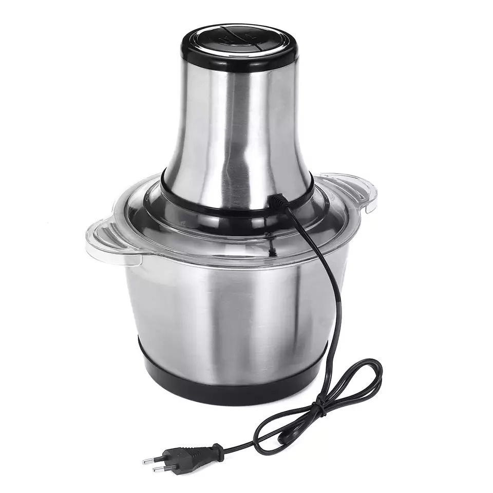 3L Picador De Alimentos Moedor Carne Mixer Elétrica Processador Cozinha Casa Alho - 110v