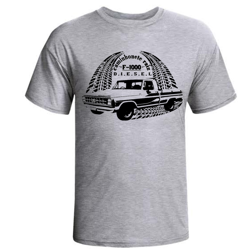 Camiseta masculina carro caminhonete pick-up raiz F1000 ford