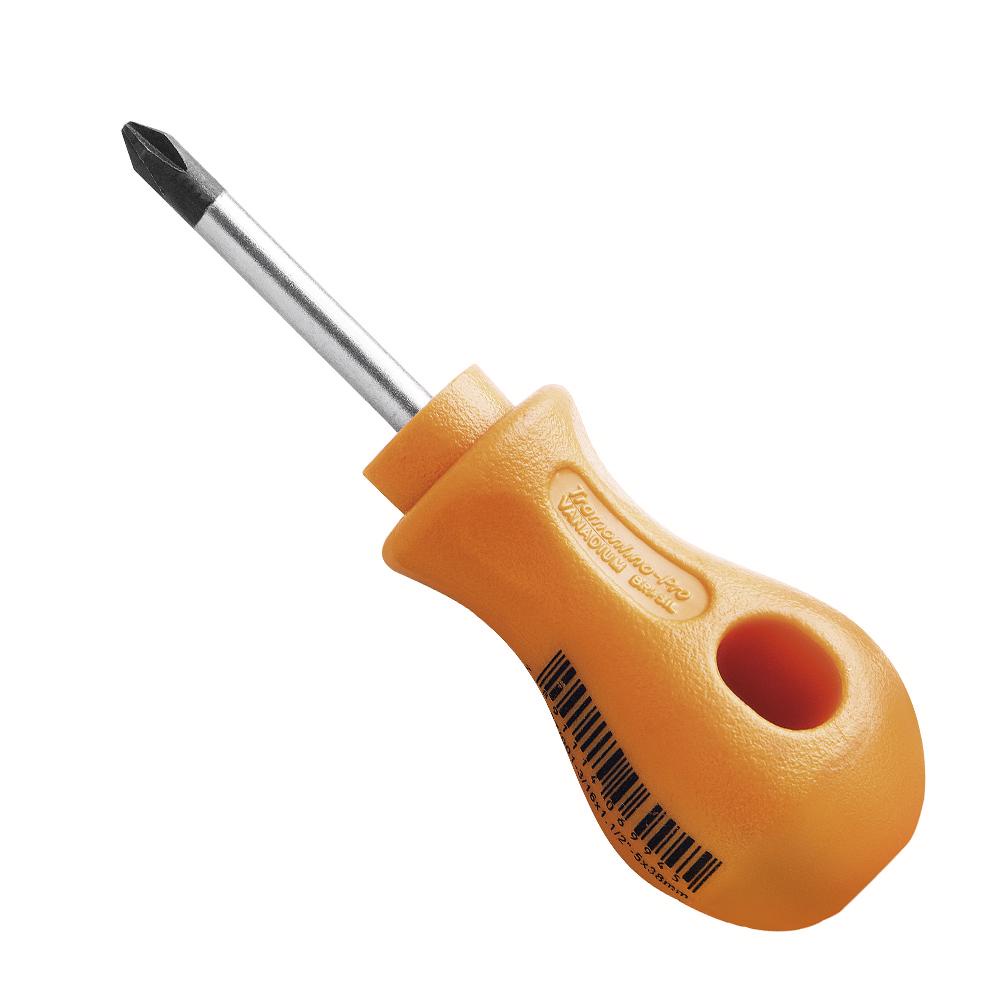 Chave de Fenda Toco Ponta Cruzada em Aço Cromo Vanádio 6x38 mm (1/4x1.1/2'') Tramontina PRO