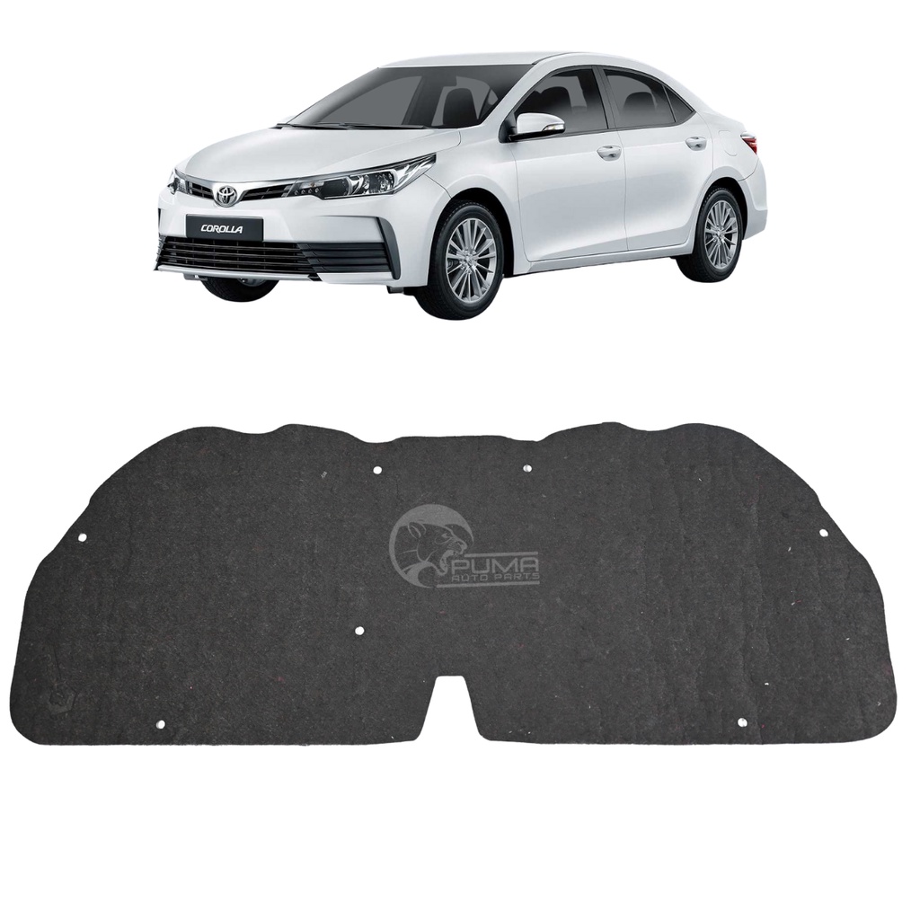 Forro de Capô Corolla 2015 2016 Até 2019 C/Presilhas Manta Acustica