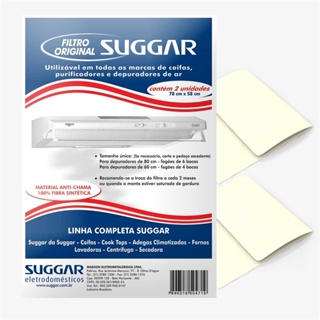 Manta Filtrante 2 Unidades Branca  Suggar MT0902BR em Oferta na Shopee
