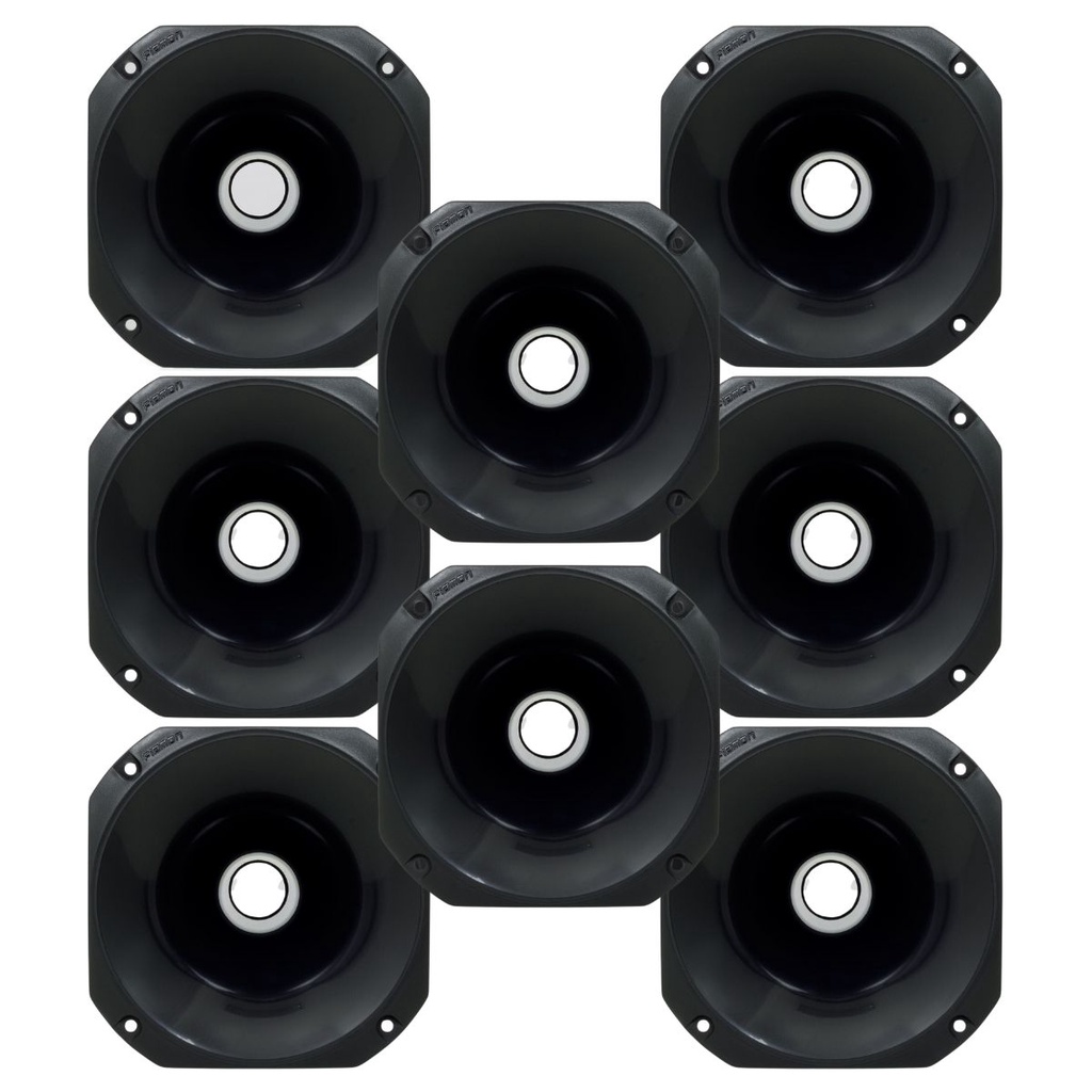 Kit 8 Cornetas Plásticas Curta LC14-50 - Preta em Oferta na Shopee