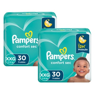 Fralda Pampers Confort Sec Tamanho XXG com 60 Unidades em Oferta na Shopee