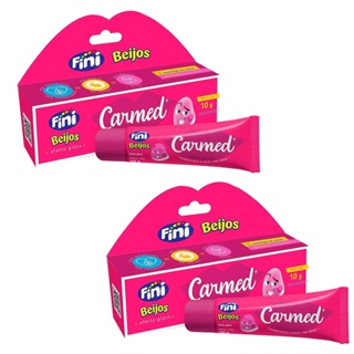 Kit 2 Unidades Hidratante Labial Carmed Fini Beijos Efeito Gloss 10g em Oferta na Shopee