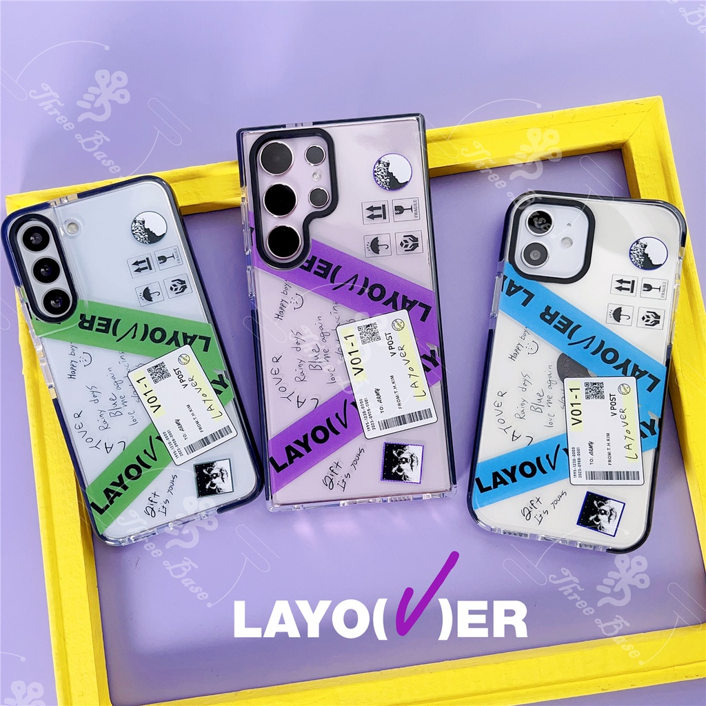Capa De Telefone V LAYOVER TaeHyung Para Samsung Galaxy S26 S25 Edge S24 Ultra S23 FE S22 S21 S25 A36 A35 A56 A55 A54 A5