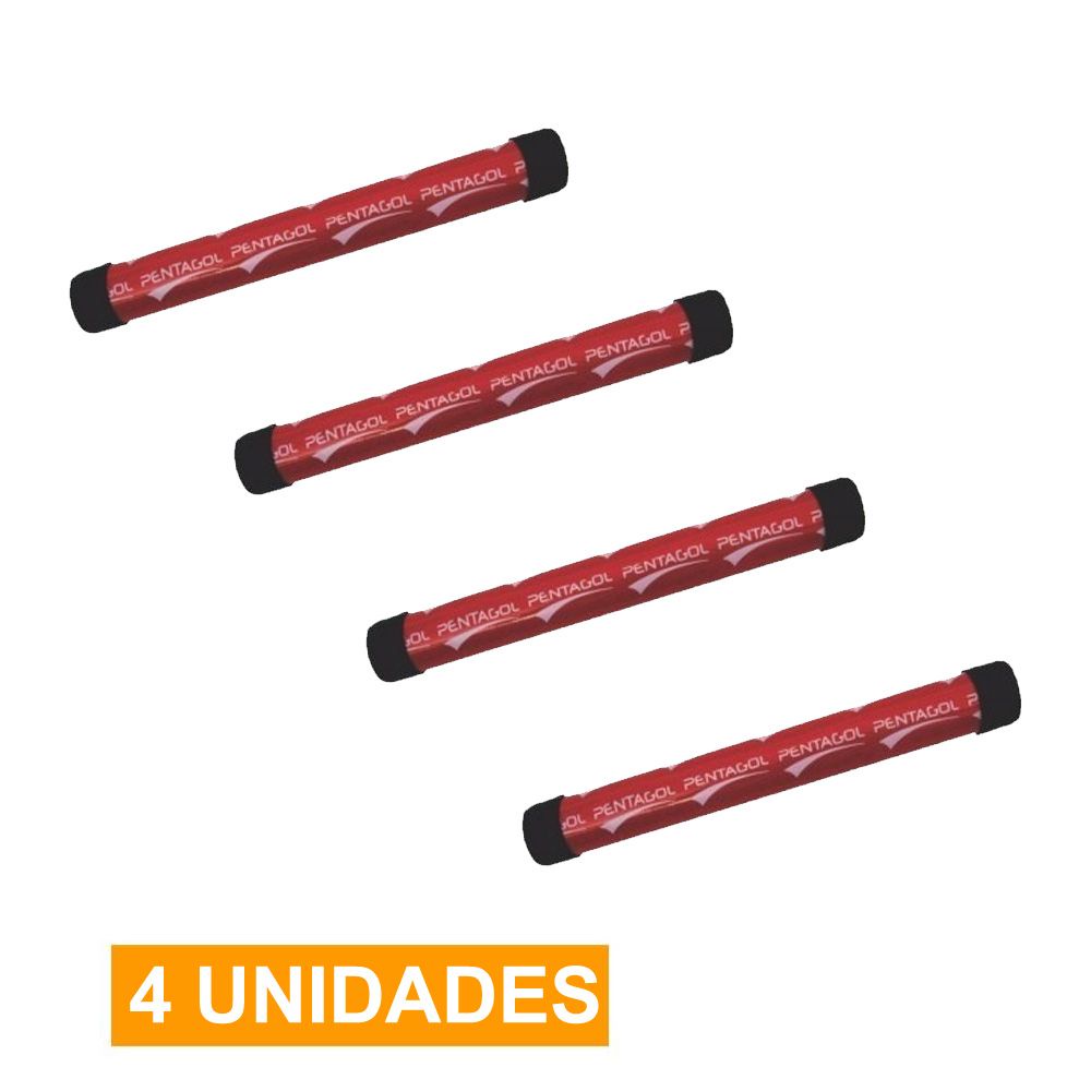 Kit 4 Unidades Bastão de Revezamento - Atletismo - PVC-  30cm - Pentagol em Oferta na Shopee