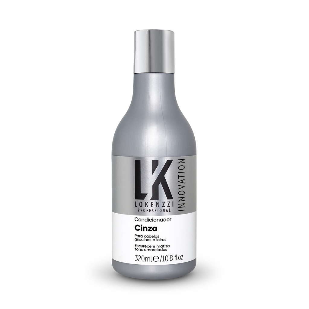 Condicionador Cinza Cabelos Grisalhos Lokenzzi 320ml
