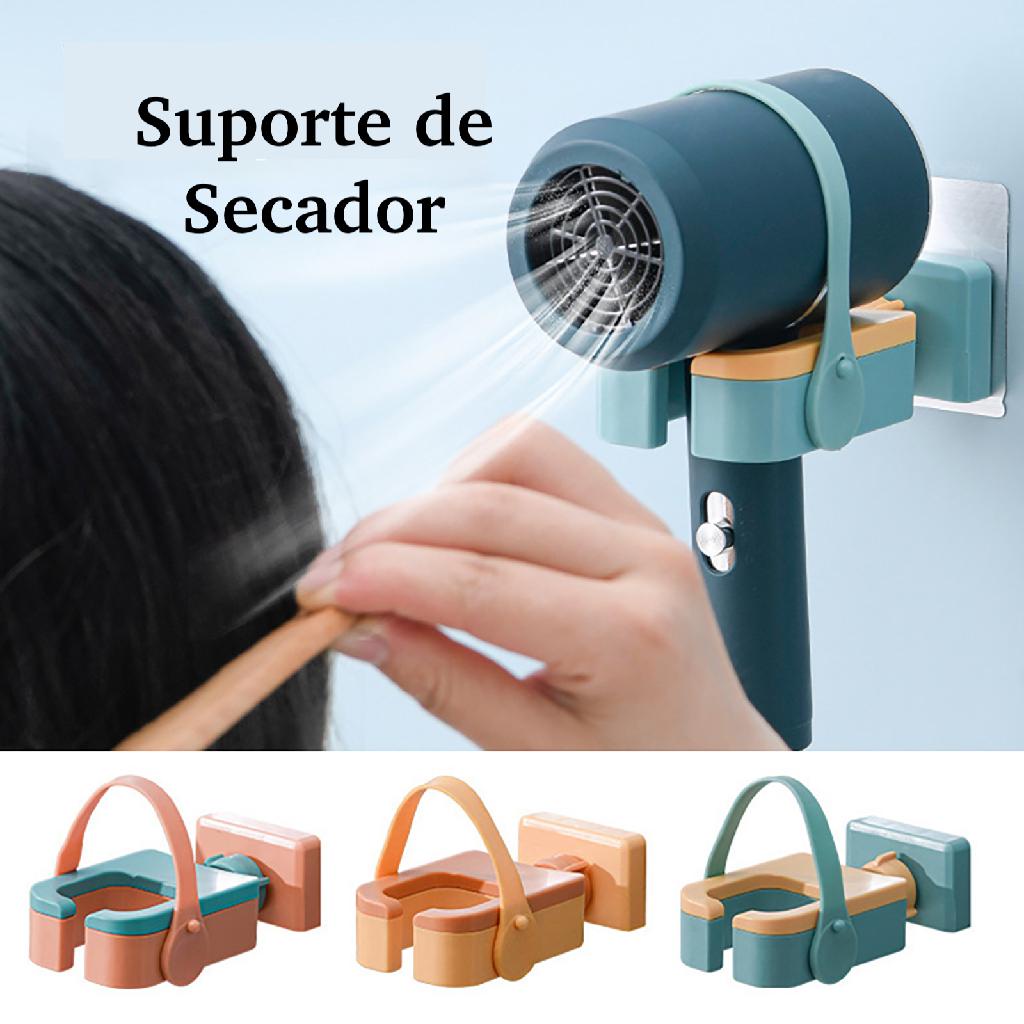 Suporte Para Secador Cabelo Parede Cabelo Parede Adesivo Banheiro Organizador Porta Ajustavel Giratorio 360