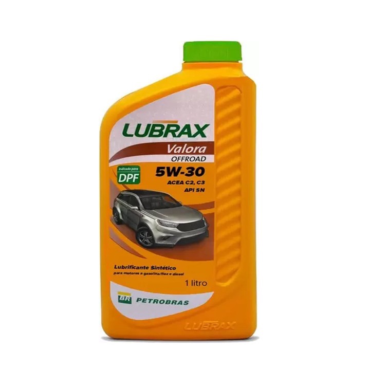 ÓLEO PARA MOTOR DIESEL SINTÉTICO VALORA OFF ROAD API SN 5W30 1LITRO - LUBRAX