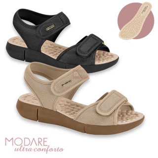 Sandalia Papete Modare Ultraconforto NylonTech Massageador Confortavel