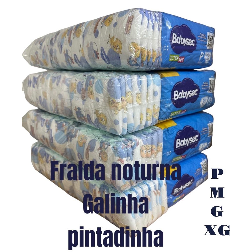 Fralda Infantil Babysec Original Pacotão Econômico Hiper Barato Revenda