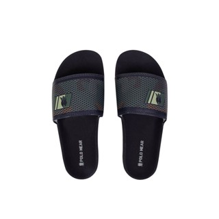 Chinelo Masculino Slide Borracha Camulflado Polo Wear Azul Escuro