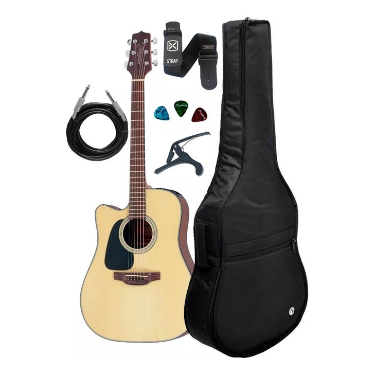 Violao Eletrico Takamine Gd12 Canhoto +kit Completo Bag Luxo