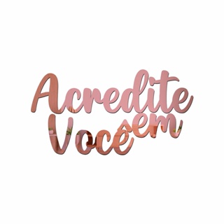 Espelho Decorativo Frase "Acredite Em Você" Acrílico Rose Gold / Dourado em Oferta na Shopee