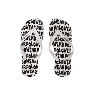 Chinelo Masculino Flip Flop Estampado Polo Wear Branco