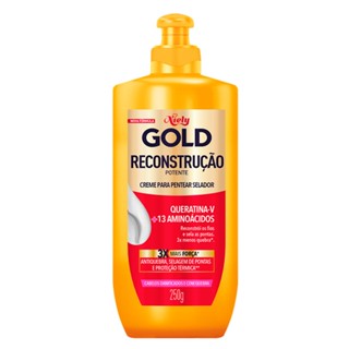 Creme De Pentear Niely Gold Queratina + Extrato De Bambu 250g
