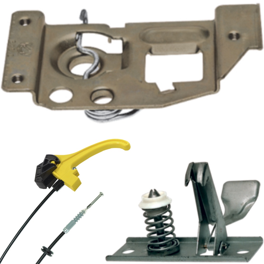 Kit Fechadura Inferior E Superior E Cabo De Aciona Capô - Palio Siena Strada em Oferta na Shopee