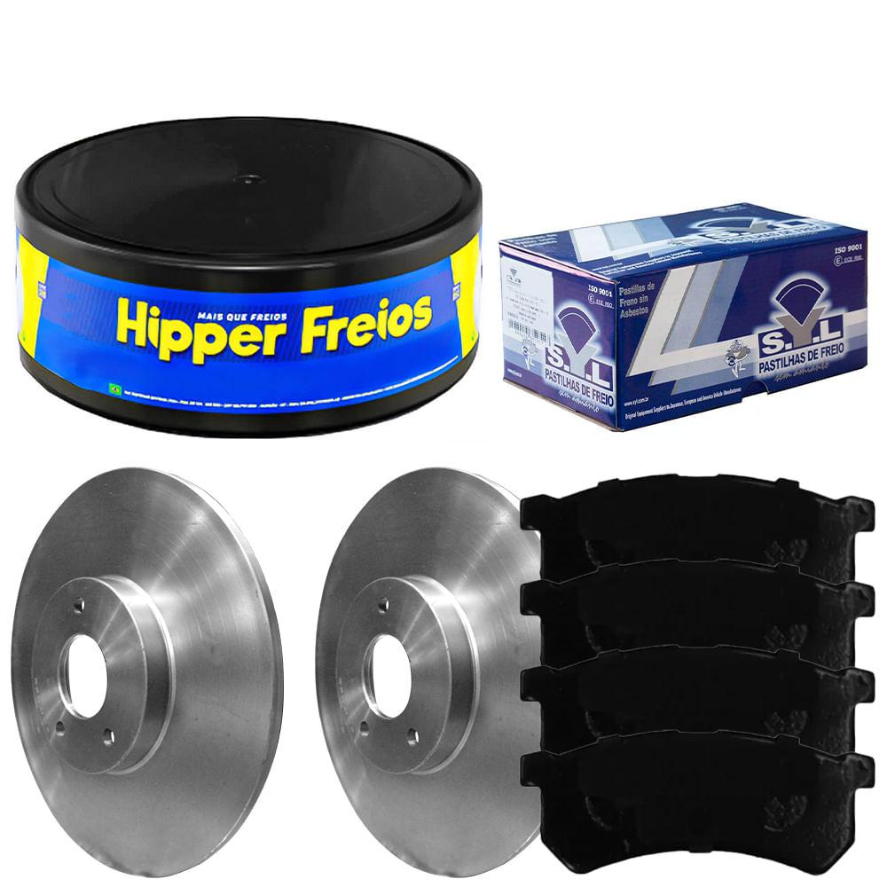 Kit Pastilha Disco Dianteiro Kwid 1.0 12V Hipper Freios SYL em Oferta na Shopee
